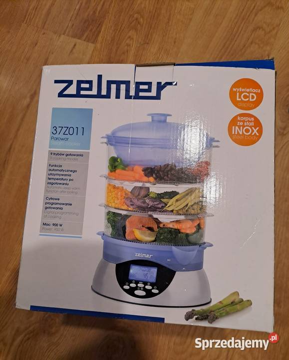 Parowar Zelmer 37Z011 LCD 900 W NOWY Przemyśl sprzedam