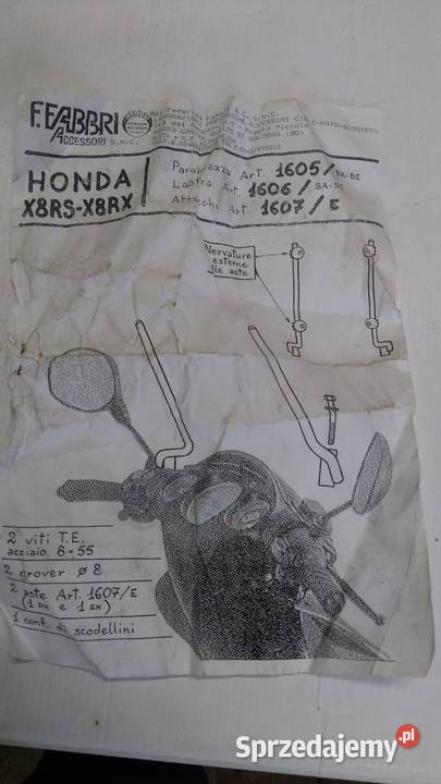 STELAŻ UCHWYT MOCOWANIE SZYBY FABBRI HONDA X8RS podlaskie