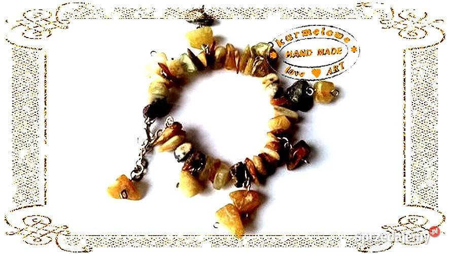 Bransoletka z agatem handmade Warszawa