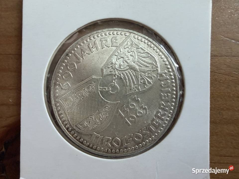 Moneta Austria 50 szylingów Ag 1963 r I śląskie Gliwice sprzedam
