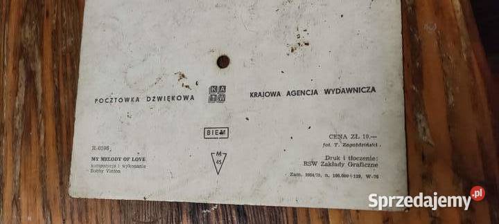 Bobby Vinton My Melody Of Love Unikat Pocztówka śląskie Gliwice