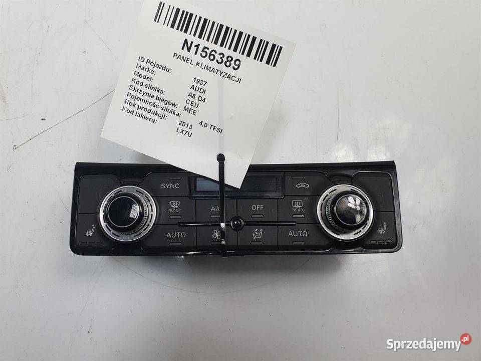 PANEL KLIMATYZACJI AUDI A8 D4 4H0820043K