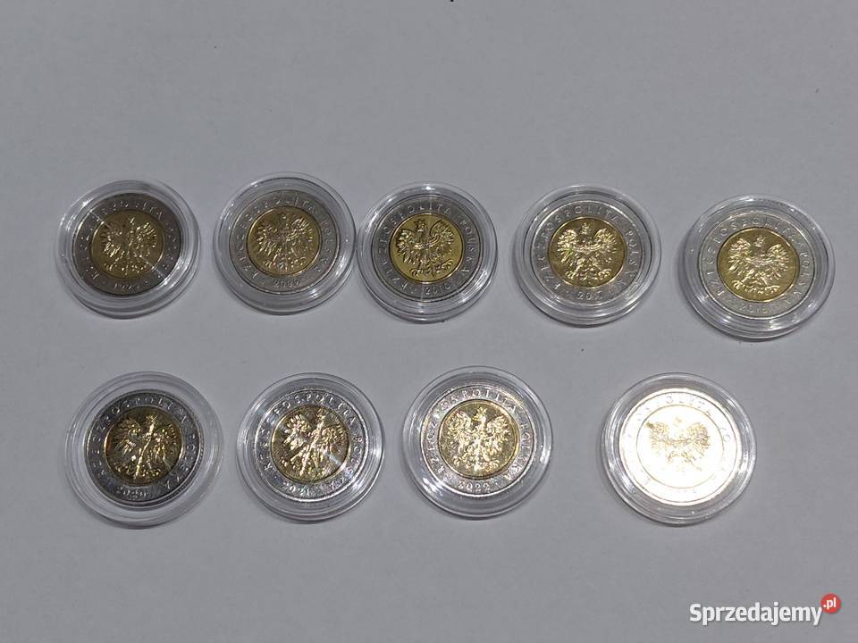 Monety obiegowe 5 złoty NBP Koronowo sprzedam