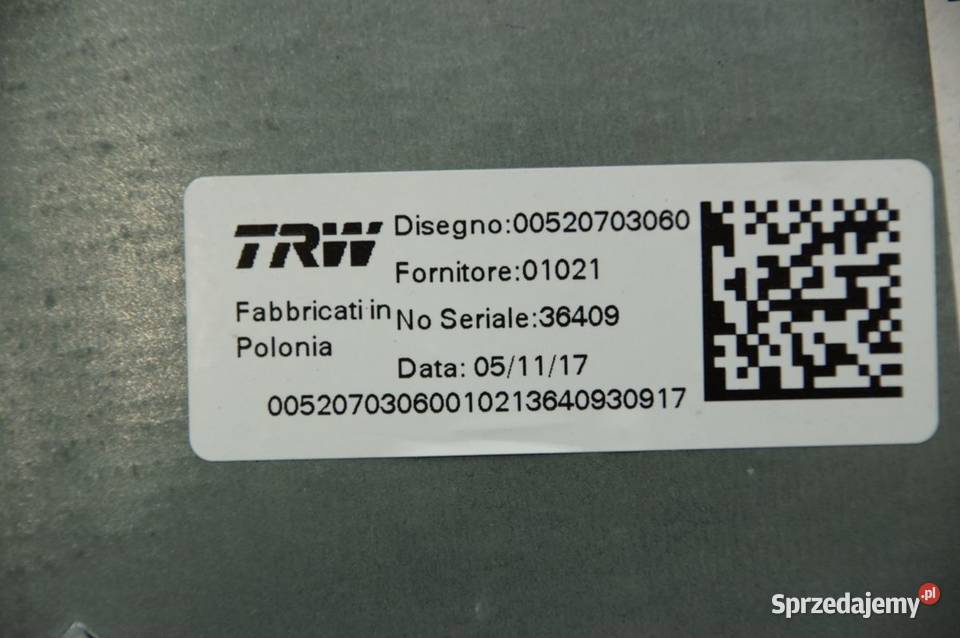 WSPOMAGANIE ELEKTRYCZNE FIAT TIPO II 00520703060 kujawsko-pomorskie Lipno sprzedam