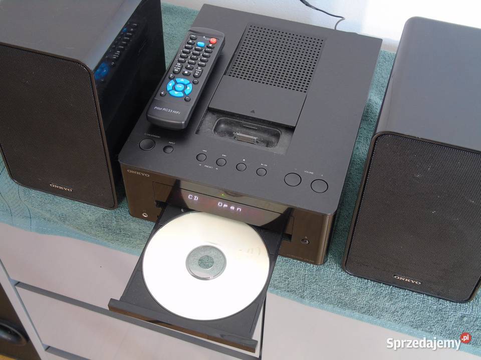 Wieża Onkyo pilot USB mp3 CD RDS AUX kol DOSTAWA Wieże i miniwieże