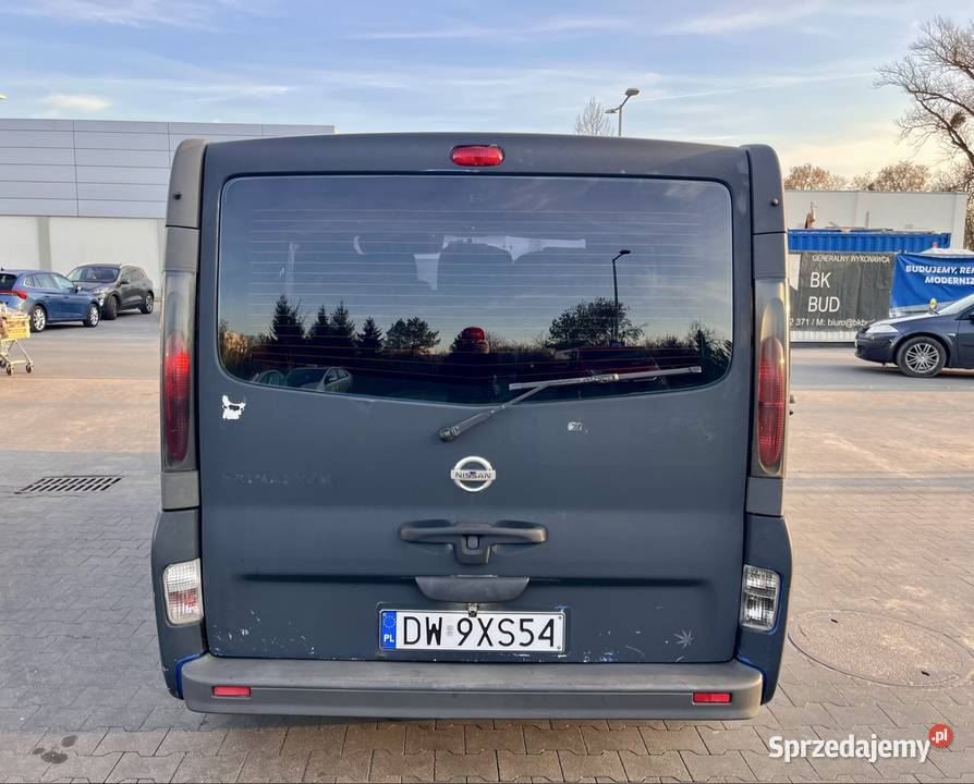 Nissan Primastar Vivaro Trafic 9os nawiewy na Wrocław
