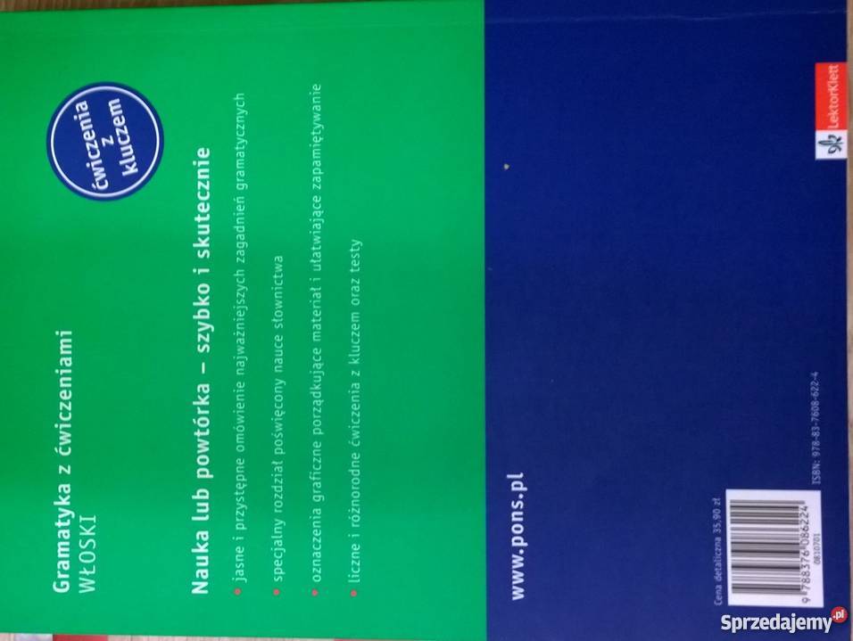 Włoski gramatyka z ćwiczeniami i słownictwem włoski