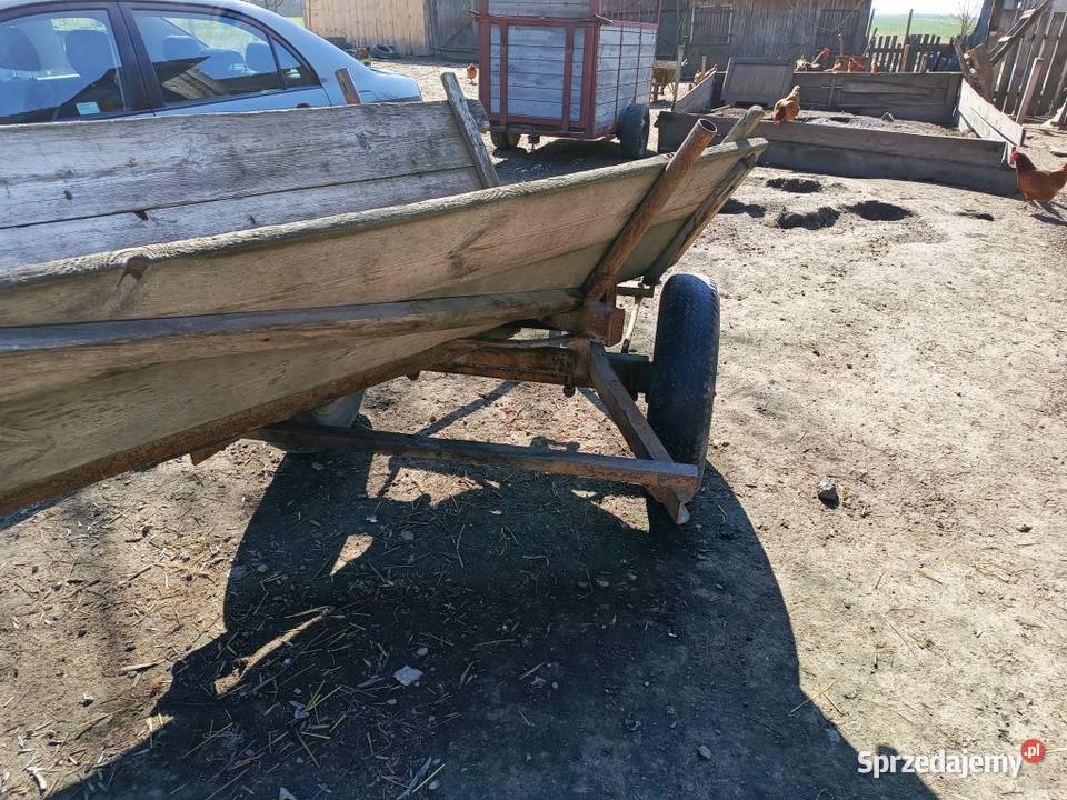 Wóz stalowodrewniany do ciągnika Jelanka