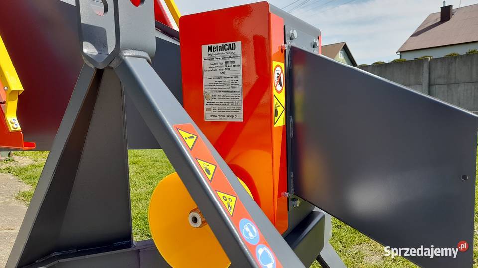 Rębak walcowy HR 100 6 noży MetalCAD gałęzie do lubelskie Janów Lubelski