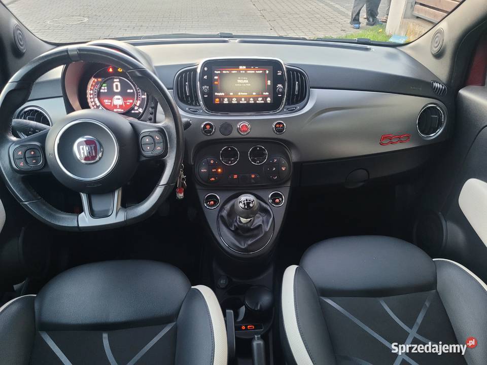 Fiat 500 S 12 czarny sufit mały przebieg 1247cm3