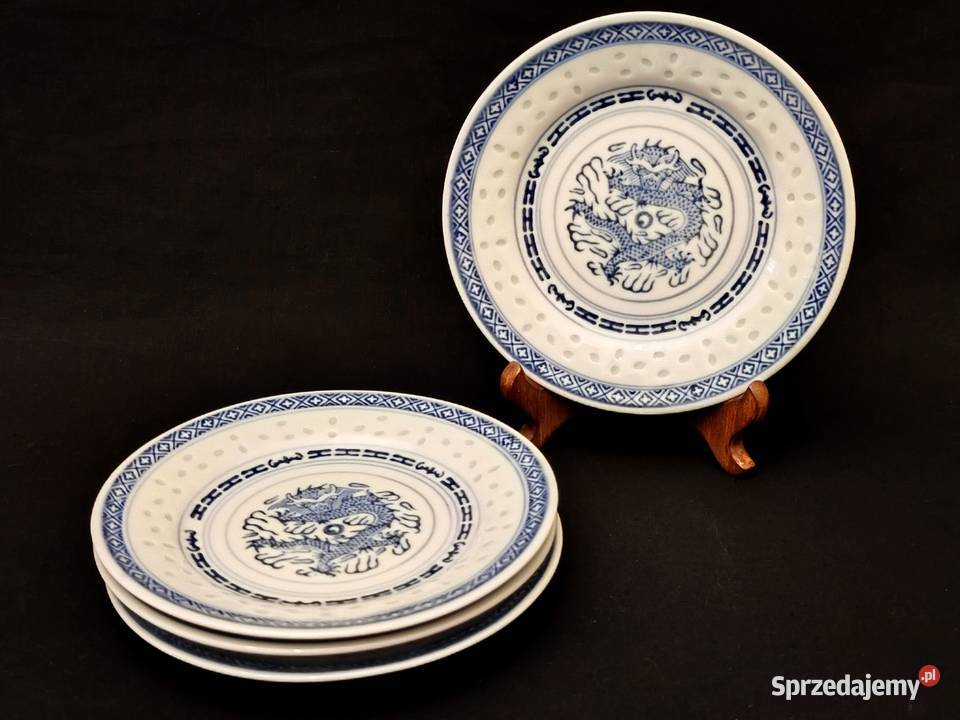 Talerz deserowy porcelany chińskiej Chełm