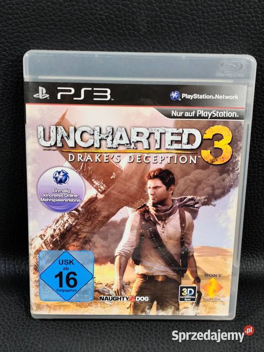 PlayStation 3 Uncharted 3 Drakes Deception Poddębice sprzedam