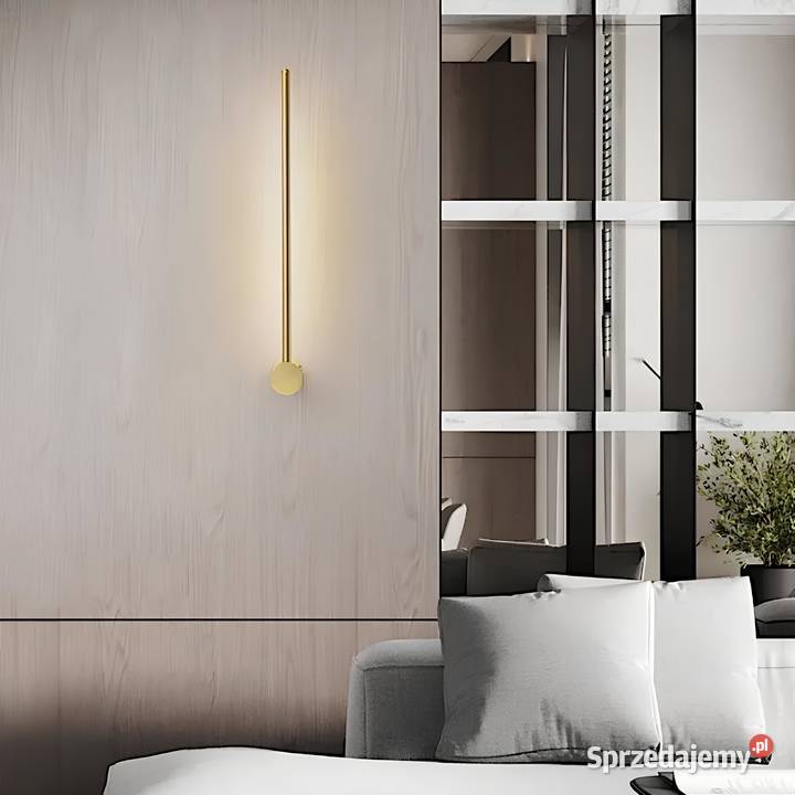 Kinkiet liniowy Polonez 600mm złoty LED Warszawa