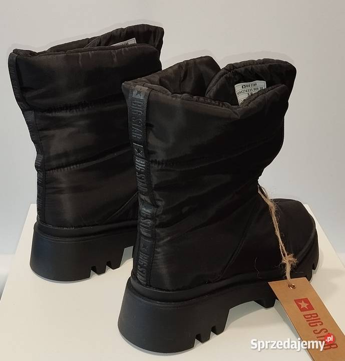 Buty śniegowce czarne Big Star 38 nowe z metką Damskie Warszawa