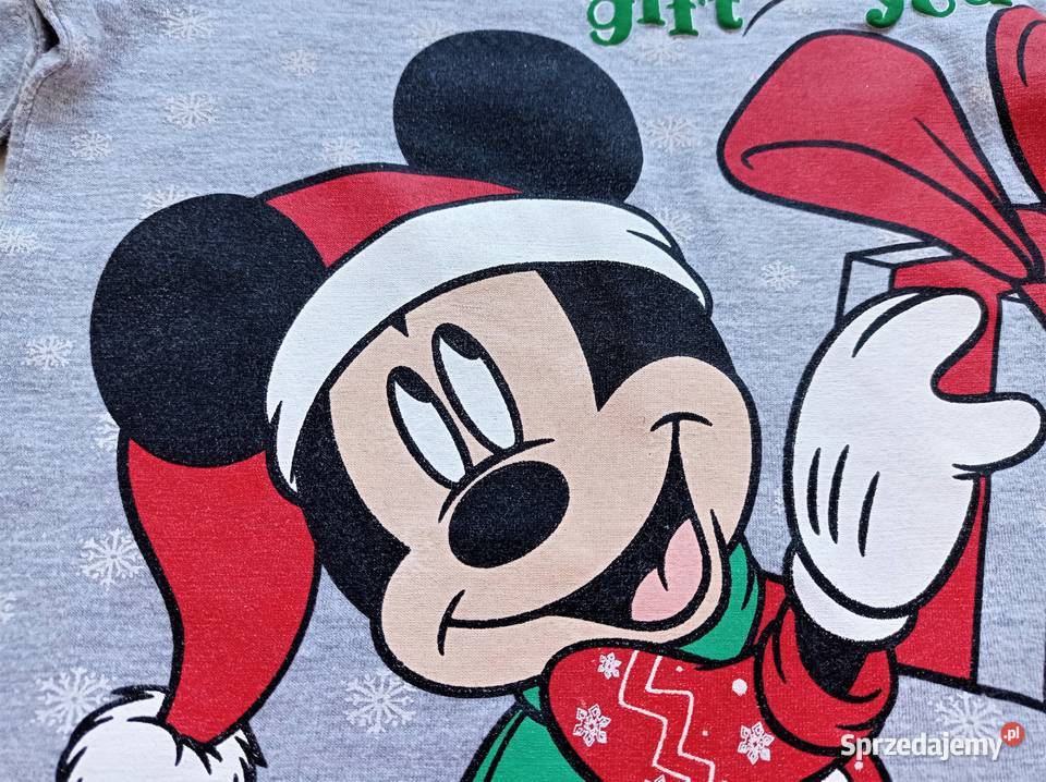 Bluzka świąteczna Boże Narodzenie z Mickey Mouse Bluzki, koszulki i kaftaniki śląskie