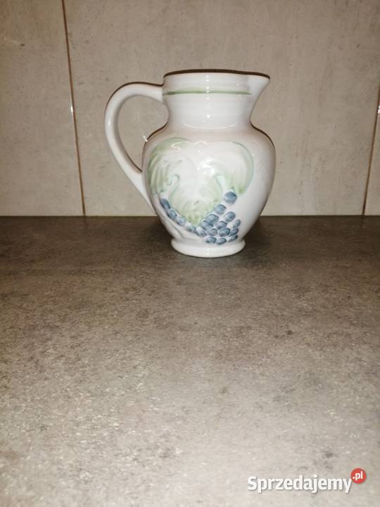 ceramiczny biały dzbanek Siemianowice Śląskie