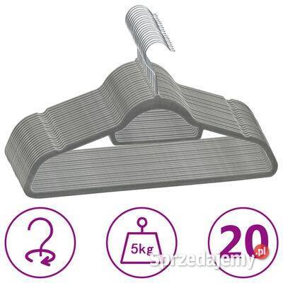vidaXL 20 wieszaków na ubrania antypoślizgowe mazowieckie Warszawa