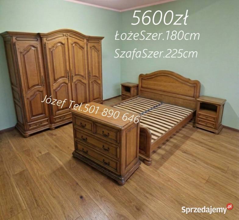 Meble sypialniane łóżko szafa szafki nocne śląskie