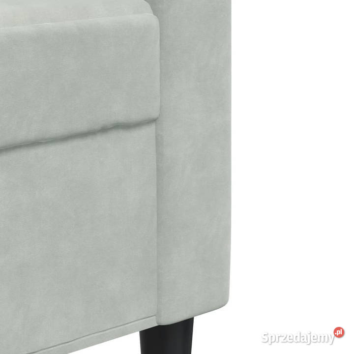 Sofa 3osobowa jasnoszary 210 obita aksamitem mazowieckie Warszawa
