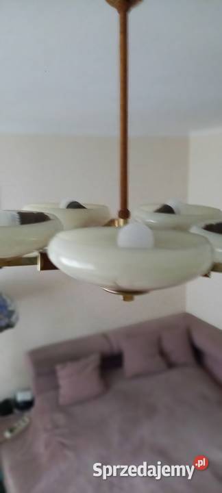 Pięcioramienny żyrandol w stylu Art Deco sprzedam
