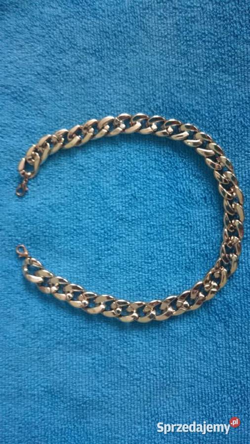 Naszyjnik bransoletka w kolorze złota lekka dolnośląskie