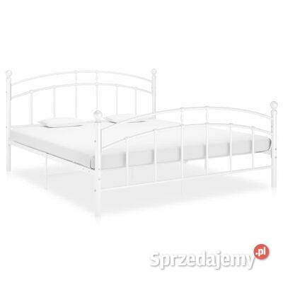 vidaXL Rama łóżka biała metalowa 180 x 200 sprzedam