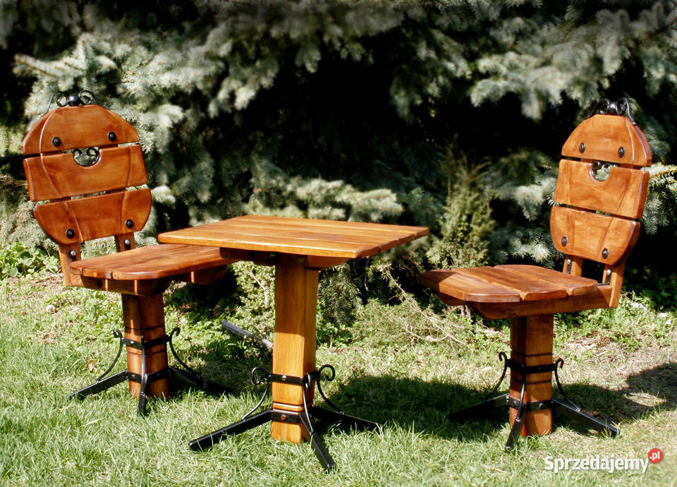 Drewniane krzesła metaloplastyka dolnośląskie