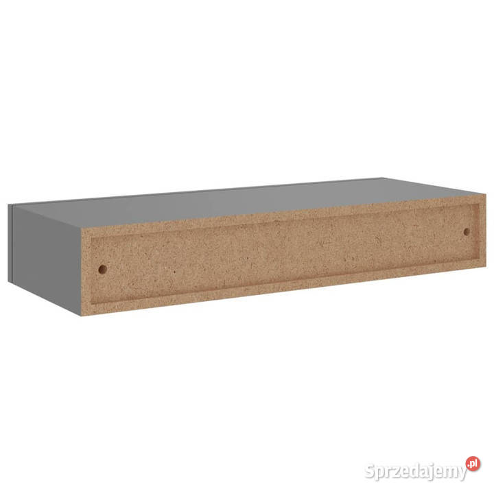 Półki ścienne z szufladą 2 szare 60 x 235 x 10 sprzedam