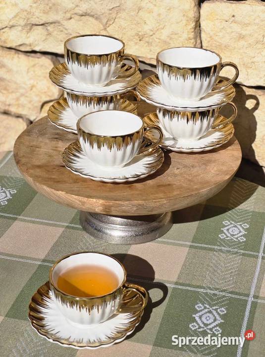 Filizanki złote zachodniopomorskie Szczecin sprzedam