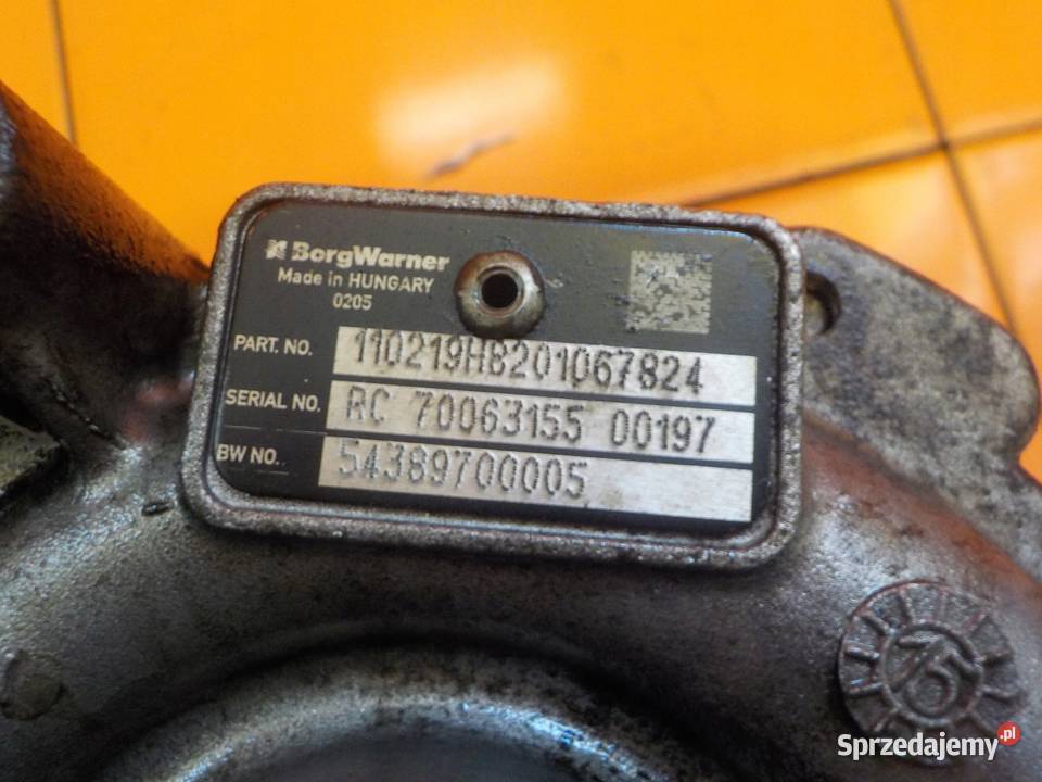 TRAFIC III 16 DCI 16r 116 R9M408 turbina mazowieckie Suków