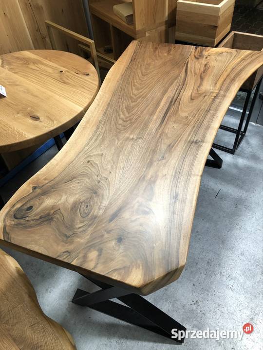 Biurko stolik orzech włoski live edge loft Biurka Kielce