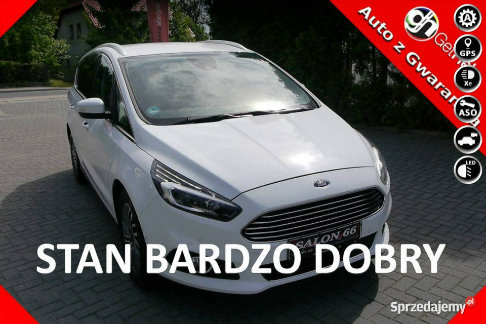 Ford S 20d Ledy Kamera Navi bezwypadkowy elektrycznie ustawiane fotele Częstochowa