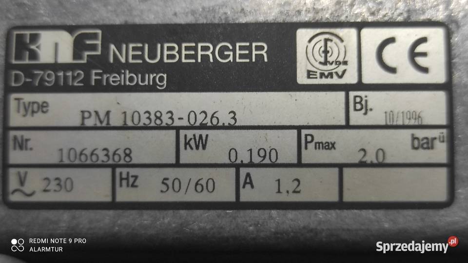 Neuberger pompa membranowa mazowieckie Warszawa