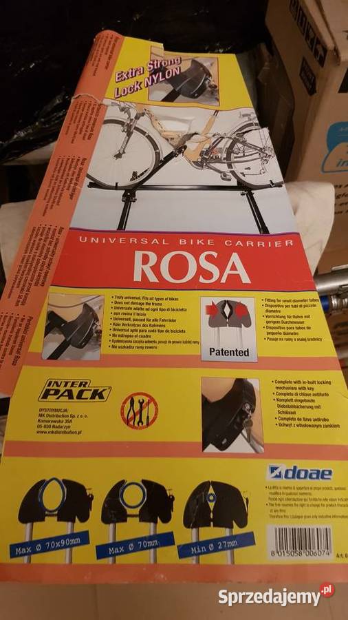 Dachowy uchwyt rowerowy INTER PACK ROSA Warszawa sprzedam