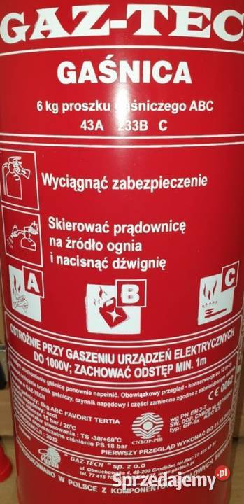 Niwa gaśnica GAZTECH 6 ABC Kraków