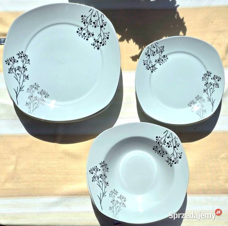 WYPRZEDAŻ MAGAZYNU 159 Zestaw 18 sztuk talerzy Zabrze sprzedam