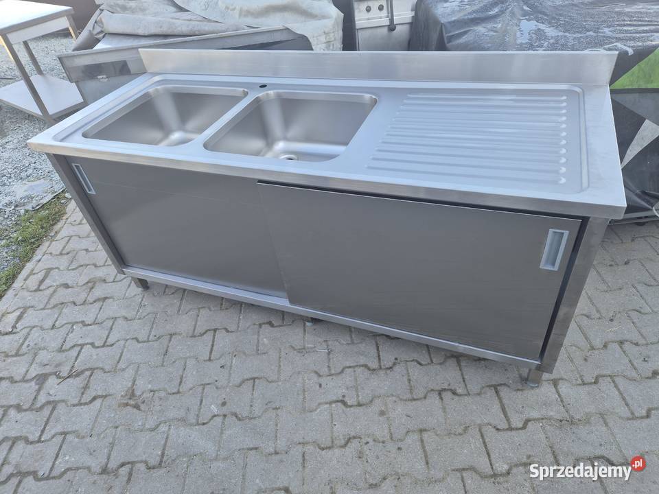 Zlew Gastronomiczny 2 Komorowy Z Drzwiami wielkopolskie sprzedam