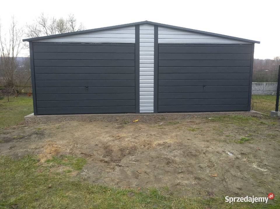 Garaż z płyt warstwowych 6x5 dwuspadowy Radom