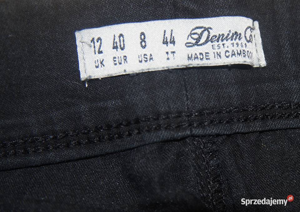DENIM Damskie spodnie rurki 40 Kętrzyn