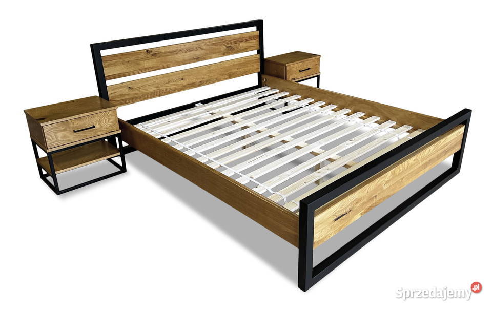 Łóżko Loftowe Industrial LOKO 200x200 śląskie Częstochowa