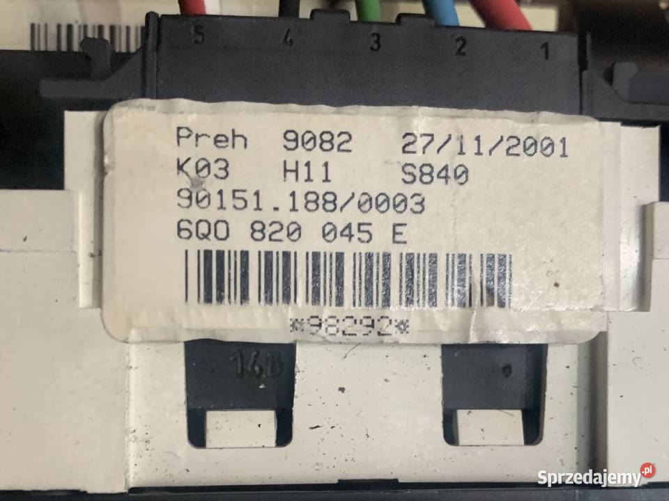 6Q0820045 panel klimatyzacji nawiewu volkswagen Części samochodowe zachodniopomorskie