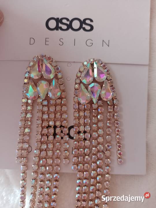 ASOS Mega długie Bogato zdobione kolczyki z