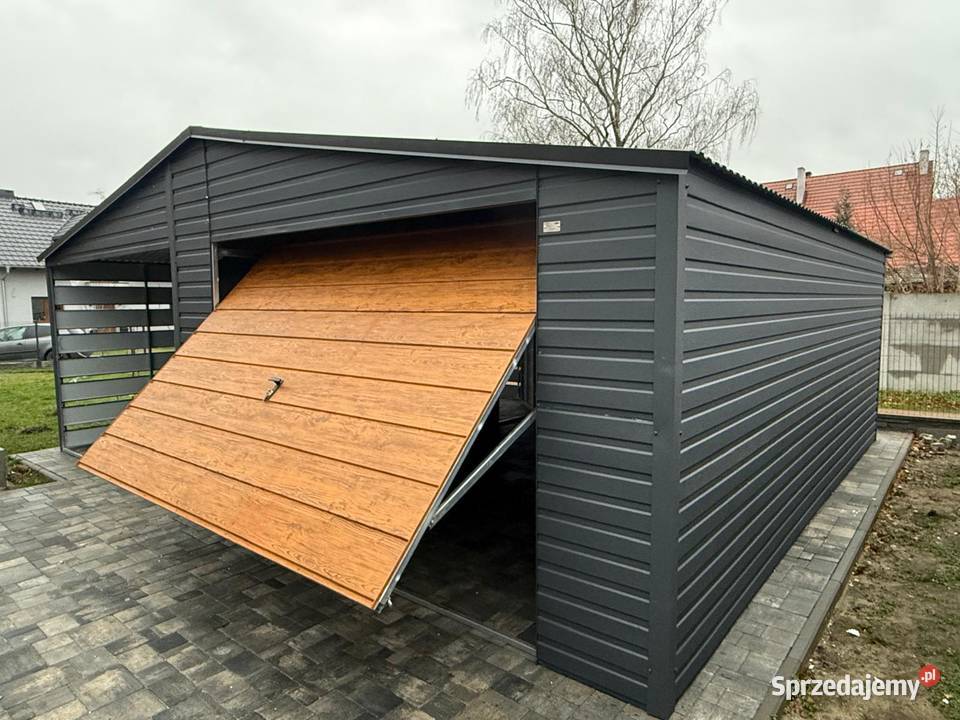 Garaż Blaszany Hala wiata 10x7 okna drzwi brama Sprzedaż