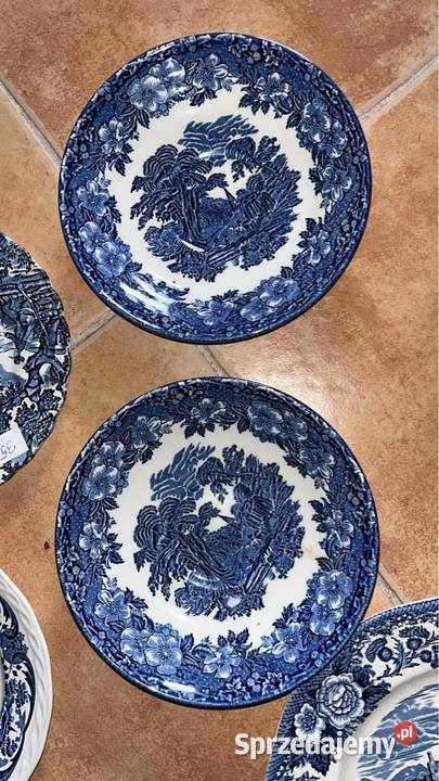 Talerzyk niebieska angielska porcelana Porcelana i szkło Gdańsk sprzedam