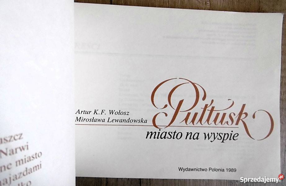 Pułtusk miasto na wyspie K F Wołosz wielkopolskie Ostrów Wielkopolski sprzedam