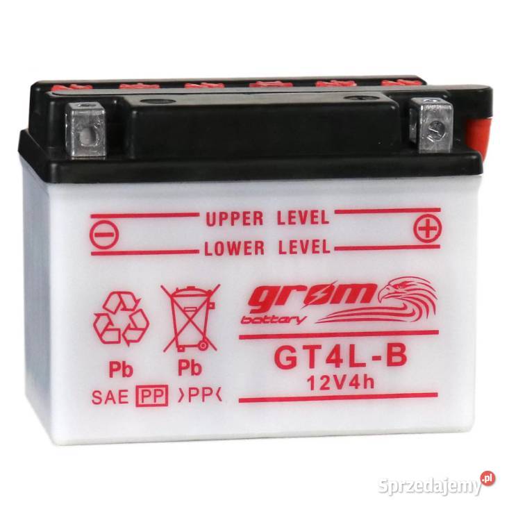 Akumulator motocyklowy GROM YB4LB 12V 4Ah 60A P Starogard Gdański