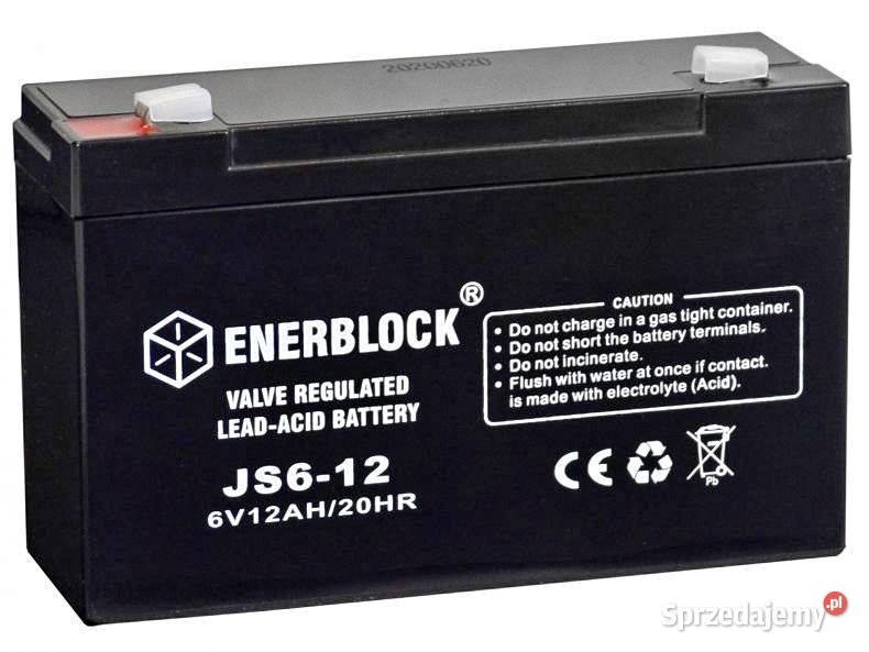 Akumulator ENERBLOCK AGM JS612 6V 12Ah Kalisz sprzedam