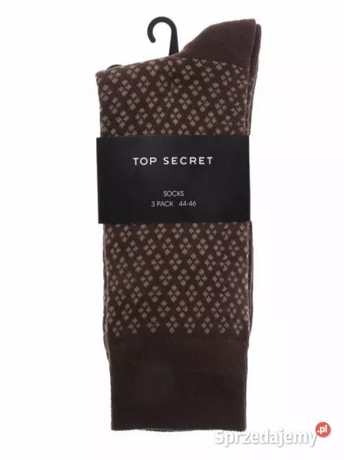 skarpety męskie z nadrukiem Top Secret 3pak