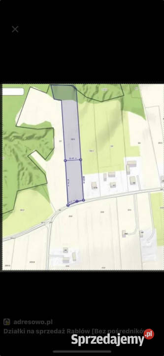 Działka budowlana w Rąblowie gm Wąwolnica MPZP Rąblów