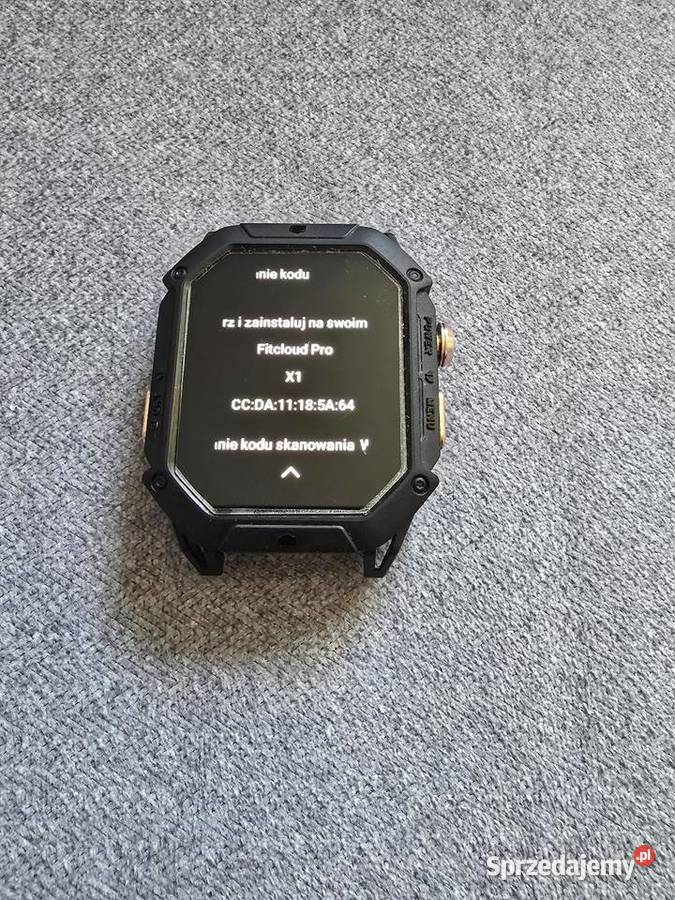 Smartwatch pancerny JG Smart 1000mAh Faktura pomorskie Czarna Woda